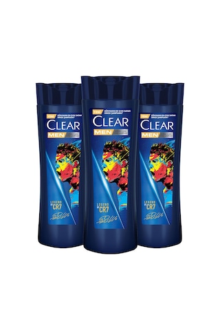 Clear Men Kepeğe Karşı Etkili Şampuan Legend By CR7 3 x 350 ML