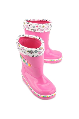 Gezer 00678 Kız Çocuk Termal Astarlı Su Yağmur Geçirmez Çizme Fuşya