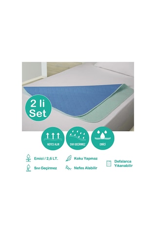 Abso Yıkanabilir Emici Köpek Pedi Yeşil 2'li 75 x 85 CM