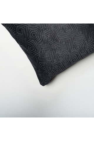 Sezyon Mira Desenli 45 45 Kömür Grisi Kırlent Kılıfı Kömür Grisi