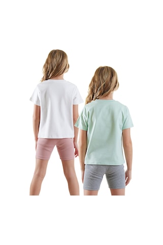 Denokids Çiçekler Kız Çocuk 2'li Pijama Takım Renklı Çok Renkli