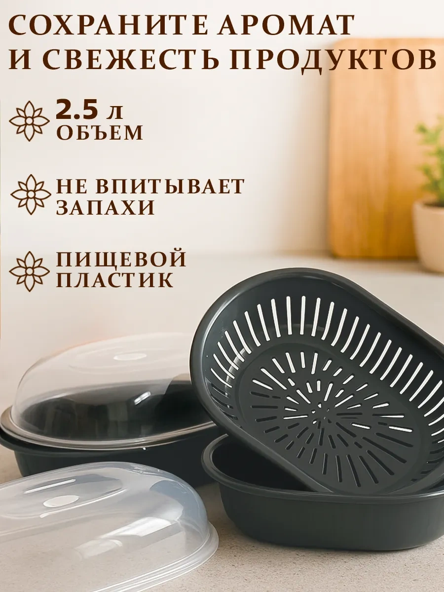 Galaopt Kapaklı Plastik Ekmek Kutusu 2 Adet 445078165 Grafit