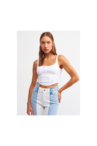 Rouge Basıc Dlv 3793 Korse Top Beyaz