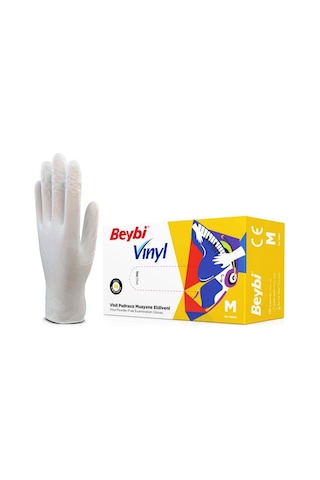 Beybi Pudrasız Vinil Vinyl Muayene Eldiveni Medium 20 Pk - 1 Koli Beybi Pudrasız Vinil Vinyl Muayene Eldiveni Medium 20 Pk - 1 Koli