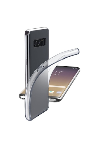 Cellular Line Galaxy Note 8 İle Uyumlu Fine Parlak Silikon Kılıfı Şeffaf