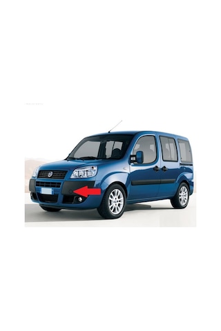 Fiat Doblo 2006 2009 Ön Tampon Çeki Demiri Kapağı Siyah 71740732