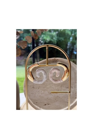 Sway Mineli Gold Küpe Ekru - 907187991 Ekru - 907187991 Ekru