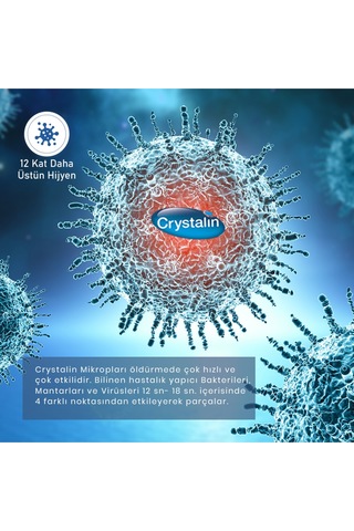 Crystalin Likit Yara Ve Deri Bakım Solüsyonu 400ml Şişe