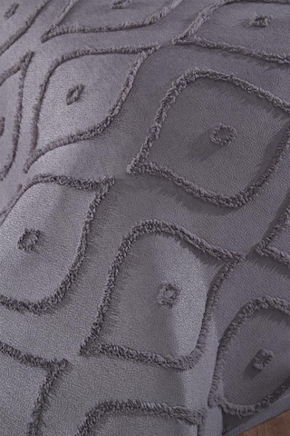 Çeyiz Diyarı Pirot 2 Parça Tek Kişilik Pike Takımı Antrasit Antrasit