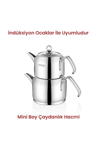 Kahramanlar Delux Mini Boy Çaydanlık Takımı Platin