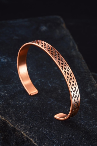 Erkek Bakır Bileklik - Zevahir Erkek Bakır Kelepçe Bileklik