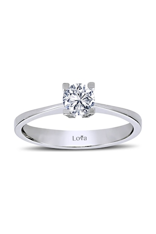 Lova F Renk 0,40 Karat Pırlanta Tektaş Yüzük - 1030029