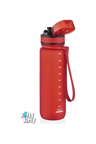 Uzspace 500 Ml Kaydırmaz Maksimum Tutuş Destekli Tritan Su Matarası -ffuz1215 Kırmızı