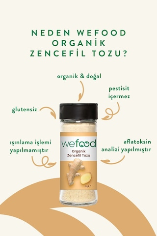 Wefood Organik Zencefil Tozu 45 gr