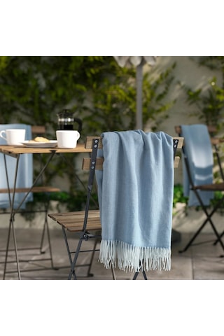 Ikea Holmvı Polar Koltuk Örtüsü Tek Kişilik 120 X 160 Cm Mavi