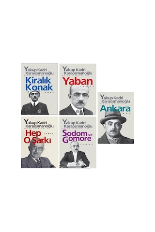 Yakup Kadri Karaosmanoğlu Kiralık Konak - Yaban - Hep O Şarkı - Sodom Ve Gomore - Ankara 5 Kitap