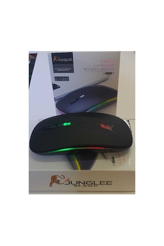 Rgb Led Işıklı Şarjlı Kablosuz Mouse Sessiz 2.4 Ghz Usb Wireless 800-1200-1600 Ayarlanabilir Dpi Diğer