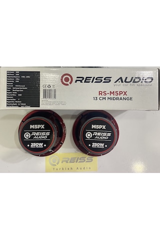 Reıss Audıo Rs-M5Px 13Cm Midrange 250Wat 100Rms İki Adet