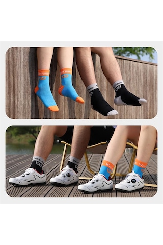 Gri Bisiklet Sürme Midcalf Çorap Bisiklet Bisiklet Çorapları Yumuşak Nefes Spor Çorapları Rahat Yüksek Gri