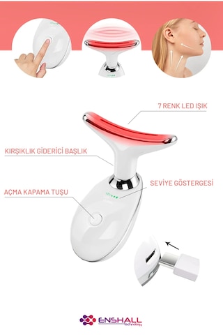 Enshall YZ-01 Boyun Ve Yüz Kırşıklık Giderici 3 Programlı Ems Güzellik Cihazı﻿﻿