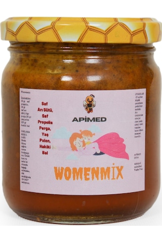 Apimed Womenmix Hanım Karışımı Arı Sütü+Arı Ekmeği+Propolis+Yaş Polen+Bal Karışım 200 G