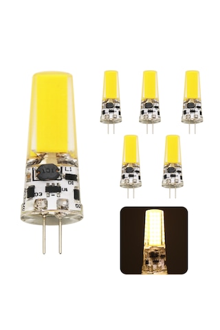 5 Adet 220 Volt 9 Watt G4 Led Ampül Beyaz Işık
