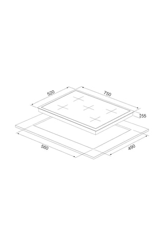 Silverline CS5365S01 75 CM Ankastre Ocak