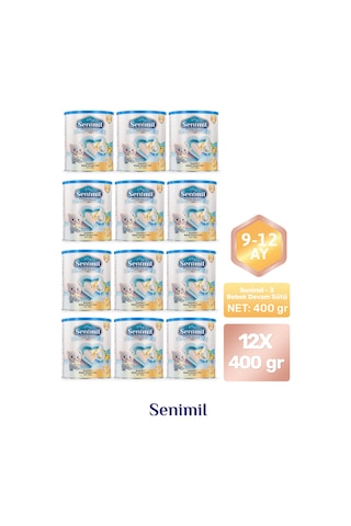Senimil 3 Bebek Devam Sütü 400 G 12 Adet