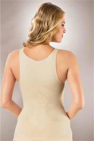 Bayan Geniş Askılı Korse Atlet Siyah