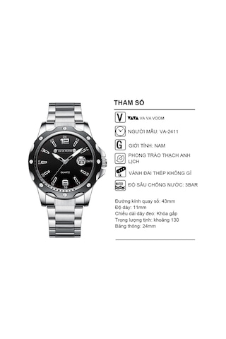 Skycity Kuvars Kol Saati - İthal Hareket, Derin Su Geçirmezliği, Delikli Kadran, Parlak Cam, Paslanmaz Çelik Kordon Ve Parlak Işımlı Fonksiyon Altın