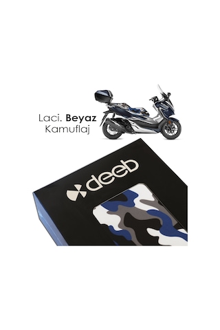 Deeb Honda Forza 250 Kamuflaj Sele Kılıfı Örtüsü Lacivert Beyaz (507209546)