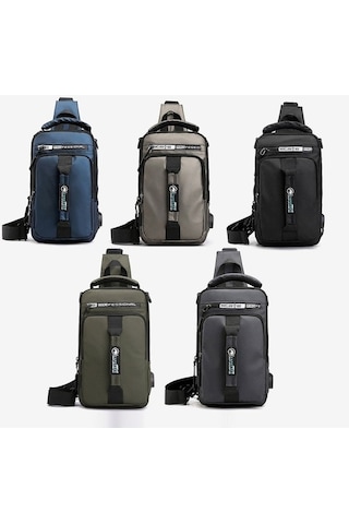 Tenfowee Erkekler İçin Çok Fonksiyonlu Usb Şarjlı Çanta - Tek/çift Omuzlu, Çapraz Askılı, El Tutulu Seyahat Sirt Çantası