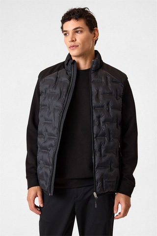 Backandbond Regular Fit Siyah Dolum Yelek Çok Renkli