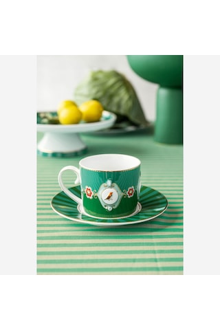 Pip Studio Yeşil Porselen Çay Fincan Seti 250 Ml
