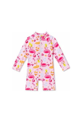 Beniizle Unisex Bebek Yüzücü Mayosu Pembe