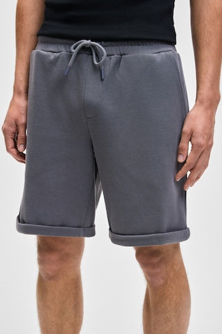 Grımelange YOURI Erkek Beli Lastikli Arka Tek Cepli Relaxed Fit Gri Şort