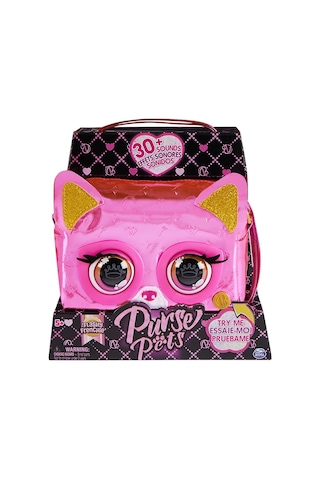 Spinmaster Purse Pets Fransız Bulldog Etkileşimli Göz Parlayan Hayvan Figürlü Çanta Pembe 6065582