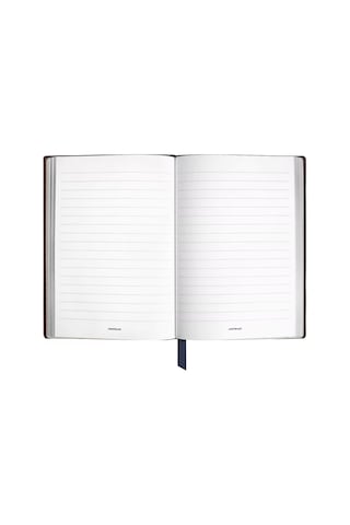 Montblanc Extreme Deri Orta Boy Çizgili Defter 136439 Mavi