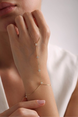 14 Ayar Altın Taşlı Star Şahmeran
