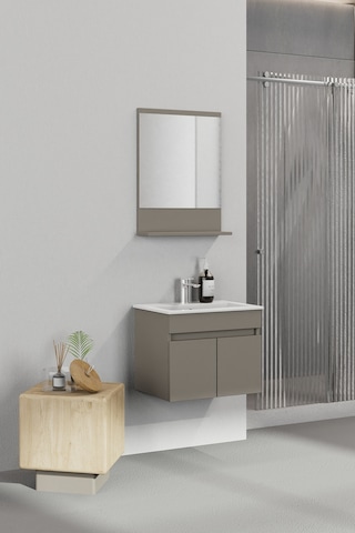 Biani Tome 60 Cm Banyo Dolabı Renk Latte