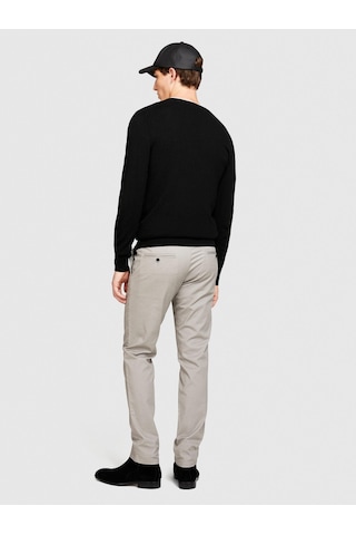Sisley Slim Fit Vintage Efekt Chino Pantolon Erkek Siyah Pantolon - 323a4dm6sf02y