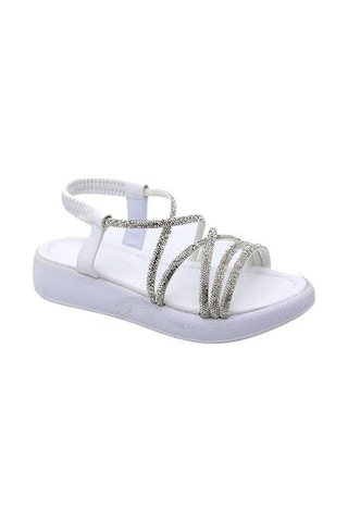 Castle Black 35250-1 Kadın Sandalet Beyaz