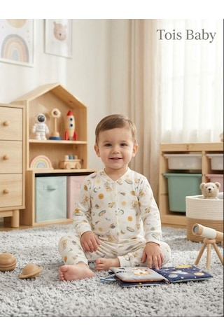 Tois Baby Organik Hastane Çıkışı Bebek Takımı Ekru