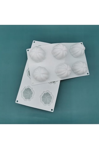 Ulzyvf Cadılar Bayramı 6x Küçük Kremalı Mousse Kek Kalıbı, Unik Tasarım Beyaz