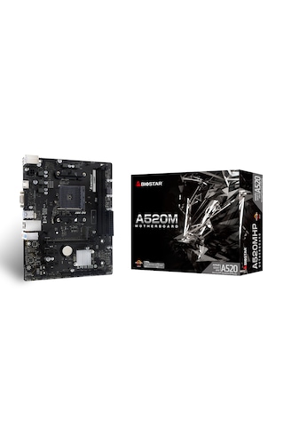 Biostar A520MHP AMD A520 4400 MHz DDR4 AM4 Micro Atx Anakart
