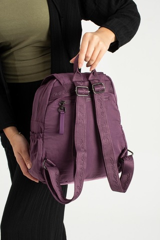 Yumuşak Dokulu Ultra Hafif, Esnek Ve Su Geçirmez Polyamid Kumaş Sırt Çantası Mor Model: 571-13-14b Mor