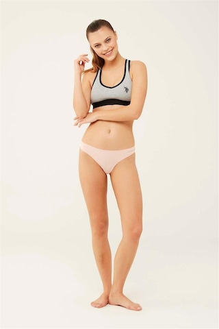 U.s Polo Assn. 67007 Kadın 5'li Modal Brazilian Slip Külot-siyah&ten&beyaz&ten&beyaz mix color