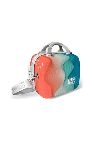 Coral High Renkli Desenli Omuz Askılı Pc Makyaj Çantası 16804