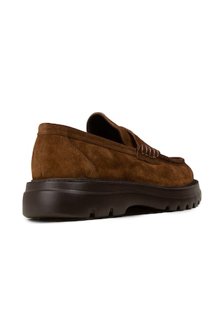 Deery Erkek Hakiki Süet Taba Renk Loafer Ayakkabı - 02006mtbae02 Taba