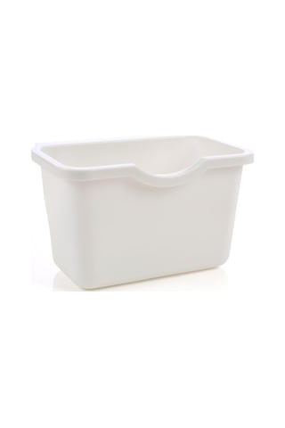 Mutfak Dolabı Kapısı Plastik Sepet Asılı Çöp Kovası Atık Kutusu Çöp Kasesi Kutusu Adm Beyaz